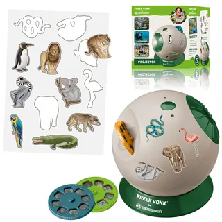 Freek Vonk X Bresser Kinderprojektor mit 24 Tierfotos und Stickern