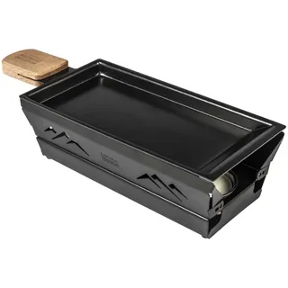 Kuhn Rikon Raclette Set Mini Berge schwarz, Raclette-Pfännchen antihaftbeschichtet