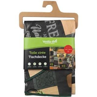 Vénilia Tischdecke Standard Organic rechteckig - 160 x 140 cm - Tischläufer, Tischläufer modern, Tischdecke rund, Tischtuch, Tischtuch Outdoor - Wasserabweisend