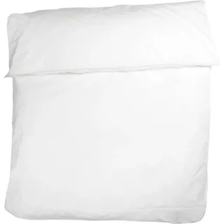 Zoeppritz Perkal-Bettdeckenbezug Easy Farbe white Größe 155x220 - Weiß