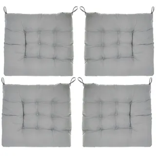 Intirilife Stuhlkissen 40 x 40 cm Grau