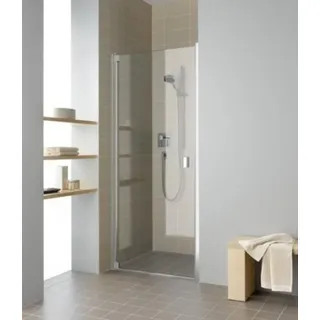 Kermi Pendeltür RAYA 1WL 08020, RA1WL080201AK, Farbe: Silber Mattglanz Echtglas klar
