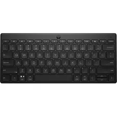 HP 350 Bluetooth-Tastatur | Bluetooth 5.2 | 60% Tastatur | bis zu 2 Jahre Akkulaufzeit | batteriebetrieben (AAA) | QWERTZ | Schwarz | Windows, macOS, iPadOS, ChromeOS, Android und iOS kompatibel