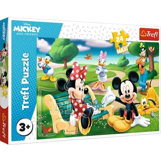 Trefl Puzzle 24 Maxiteile, Disney, für Kinder ab 3 Jahren 24pcs Maxi Mickey Mouse among friends 14344 Micky unter Freunden EA