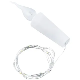 Ideen mit Herz LED-Flaschenlicht | Kerze | 11 LEDs | 10 cm hoch | Konisch zulaufend | Leuchtet warmweiß