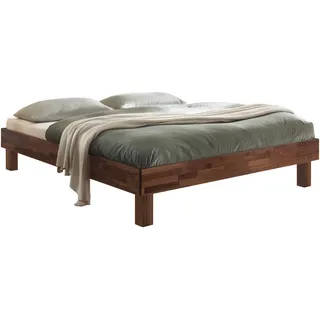 Rapallo 180 x 200 cm Fußhöhe 20 cm nussbaum geölt