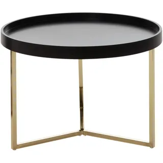 Wohnling Couchtisch Eva Schwarz Holz 58,5 x 42 cm