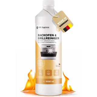 Backofenreiniger Extra Stark 1000ml – Ohne Schrubben & Aufheizen | Grillreiniger & Fettlöser | Ofenreiniger für Backofen, Herd, Grill & Backblech | Löst Eingebranntes & Rauchharz | Made in Germany