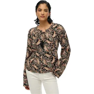 Superdry Printed Langarmbluse - Boho Paisley Border Black - XS