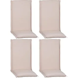 Beo Hochlehner-Sitzkissen P203 Aurich Klassisches Design Beige 4er-Set