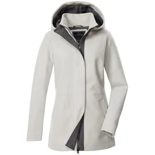 G.I.G.A. DX Damen Jacke/Übergangsjacke Wolloptik mit Kapuze GW 78 WMN JCKT, grau-melange, 36, 43688-000