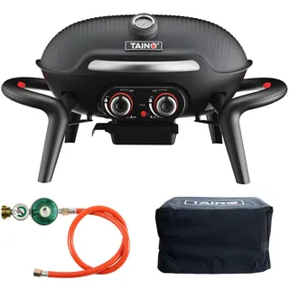 TAINO KENAI Tischgrill Set + Abdeckhaube + Regler