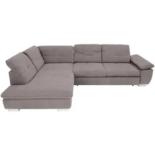 Xora Ecksofa , Hellgrau , Textil , Ottomane links, L-Form , 313x242 cm , Goldenes M , Typenauswahl, Bettkasten erhältlich, Fußauswahl, Stoffauswahl, Armteilvarianten, seitenverkehrt erhältlich, Bettfunktion erhältlich, Hocker erhältlich, Rücken echt , Wohnzimmer, Sofas & Couches, Wohnlandschaften, Ecksofas