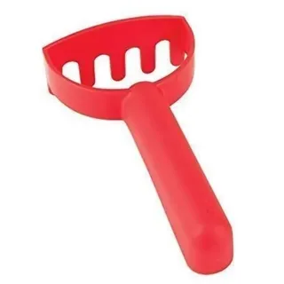 Hape Babyrechen, Rot - Kinder Sand- und Wasserrechen für Strand, Sandkasten und Garten, Robustes Outdoor Spielzeug, geeignet für Kinder ab 12 Monaten