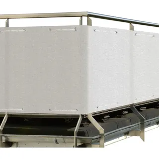 Sol Royal Balkonverkleidung 90 x 500 cm Weiß Polyethylen