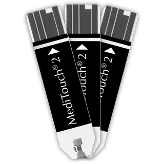 medisana Teststreifen zur Blutzuckerbestimmung, Für MediTouch & MediTouch 2, Leichte Anwendung, Präzise Messung, Inkl. Unterfüllungserkennung, 50 Stück