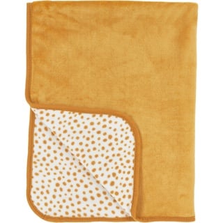 MEYCO Baby Cheetah Fleece Reisedecke (Fleecedecke aus weichem Material, vielseitige Kombinierbarkeit, Maschinenwaschbar und trocknergeeignet, Lange Haltbarkeit, Größe: 75 x 100 cm), Honig Gold