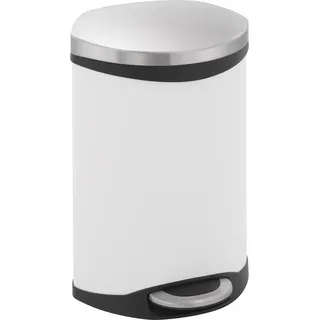 Shell Bin 10 Liter, EKO - Weiß, Matt Edelstahl - Weiß
