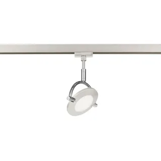 Fischer & Honsel Schienensystem , Chromfarben , Metall , G , 2.8x19x12.5 cm , schwenkbar , Lampen & Leuchten, Innenbeleuchtung, Schienensysteme