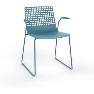 Resol Patin Stuhl Mit Armlehnen - Retro Blue - One Size