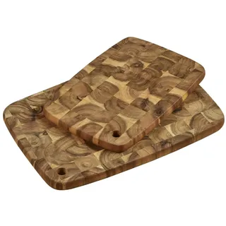 KESPER Schneidebrett Akazie 2-tlg. 40 x 28 x 2 cm / 32 x 22 x 2 cm Braun