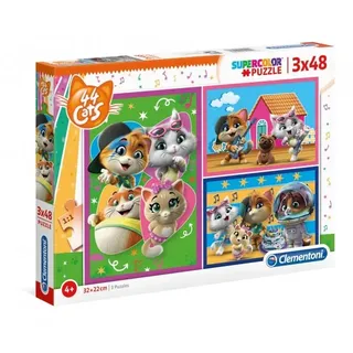 Clementoni Puzzle Katzen 25239 3x48el 44 P6