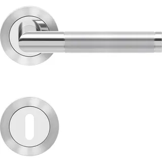 Karcher Design Drückergarnitur Rio Steel Rosettengarnitur Edelstahl mehrfarbig