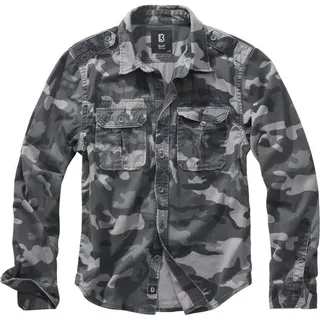 Brandit Textil Brandit Vintage Shirt Longsleeve grey camo, XL