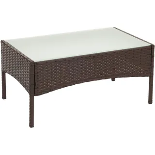 Mendler Halden Gartentisch 79 x 48 x 38 cm braun meliert