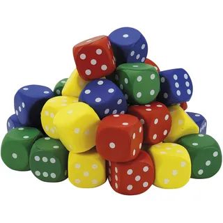 TimeTEX Set Flüster-Würfel mit Augen, 4x4 cm, 36-TLG. in Dose