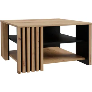 Forte Cardigan Schwarz Eiche 80 x 45 x 80 cm