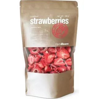 GymBeam Lyophilized Strawberries gefriergetrocknete Früchte 100 g