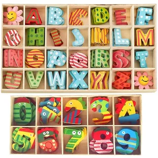 Amasawa 152 Stück Holzbuchstaben und Nummern,Holz Großbuchstaben,Bunte Holzbuchstaben Zahlen,Kinder Holz Alphabet Buchstaben,für Kunsthandwerk DIY Hochzeit Display Dekor Wandkunst Dekor Kleinkind