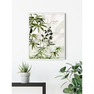 KOMAR Wandbild Bamboo Forest - Größe: 40 x 50 cm - Poster, Kunstdruck, Dekoration, Wohnzimmer, Schlafzimmer (ohne Rahmen)