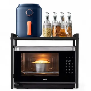 DanDiBo Ambiente Küchenregal Verstellbar 40-64 cm Schwarz