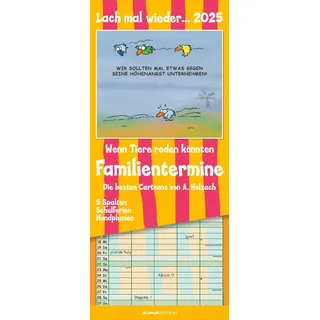 ALPHA EDITION GmbH & Co. KG Lach mal wieder... 2025 Familienplaner - Familienkalender - Wandkalender - 19,5x45