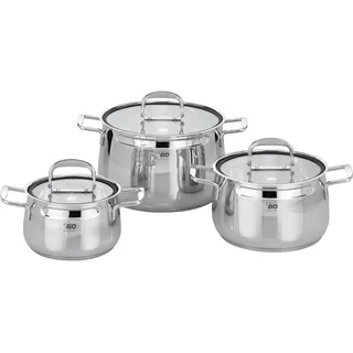 ELO Mystery Topf-Set 3-tlg. Fleischtopf mit Deckel Ø 16 cm + Ø 20 cm + Ø 24 cm