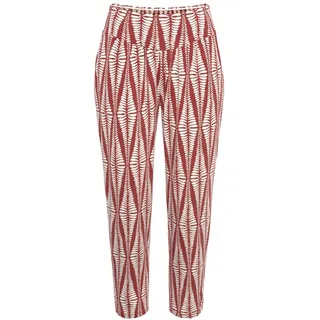 LASCANA 7/8-Hose Damen terracotta-creme bedruckt Gr.34