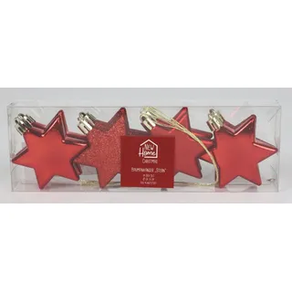 Weihnachts Baumanhänger STERN 8er Baumschmuck Sterne zum anhängen Weihnachten