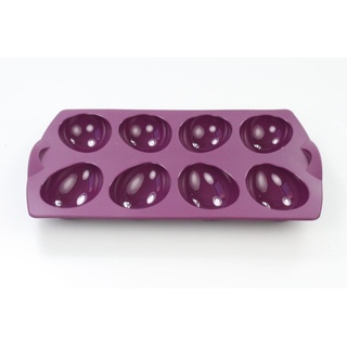 TUPPERWARE Silikonform Backen Ei lila Muffin Backform Ei Form Easyplus 32285