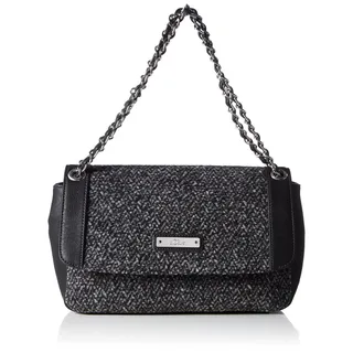 s.Oliver (Bags) 39.508.94.5252 39.508.94.5252 Damen Schultertaschen 28x16x9 cm (B x H x T), Mehrfarbig (Grey/Black AOP 99A1)