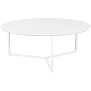 Wohnling Couchtisch rund Weiß MDF 80 x 80 x 33 cm
