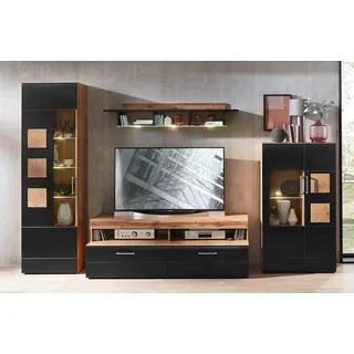 Innostyle Wohnwand »Sonate« Komplett-Set, 4 Stk. tlg., schwarz