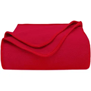 ZOLLNER Wohndecke, ZOLLNER, 130 x 170 cm, 100% Polyester, in vielen modernen Farben verfügbar rot