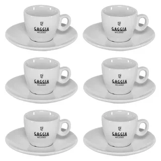 Gaggia Espressotassen Set Kaffeetassen - White - One Size