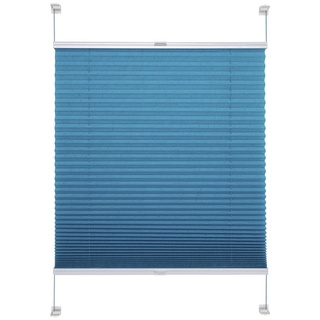 Klemmfix Plissee verspannt 45 x 150 cm blau