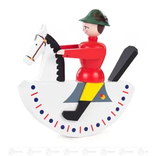 Nussknacker Reiterlein rot BxHxT 14,5 cmx15 cmx3,5 cm NEU Erzgebirge Nußknacker