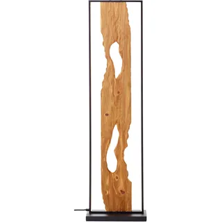 Brilliant LED-Standleuchte Chaumont 120 cm Schwarz und Holz