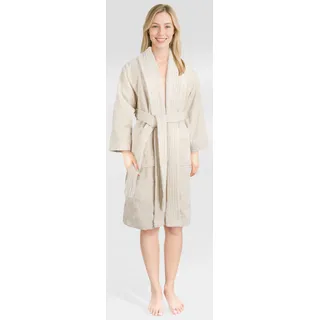 hammetex Damenbademantel »Ren, 100% Baumwolle« 380 g/m2 Frottee Bademantel mit Taschen – Saugfähig & Weich