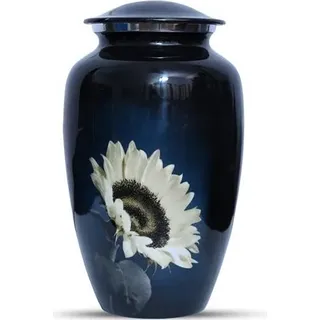 XXL Urne aus Aluminium - 3,5 Liter - Einzigartige Dekorationsurne für Menschliche und Tierasche -  Erinnerungsurne